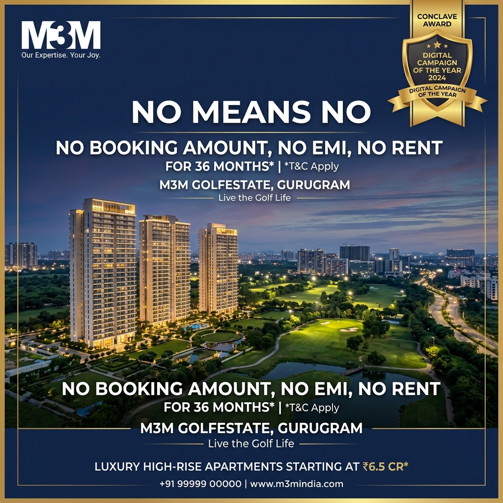 M3M India No Means No Campaign Graphic
